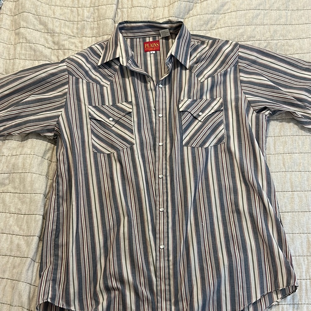 Plains western wear button up